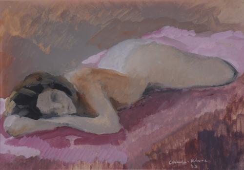 FRANCISCO CAMPS RIBERA (1895-1992). "WOMAN LYING FACE DOWN", 1933.
