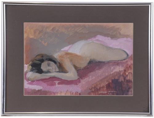 FRANCISCO CAMPS RIBERA (1895-1992).  "WOMAN LYING FACE DOWN