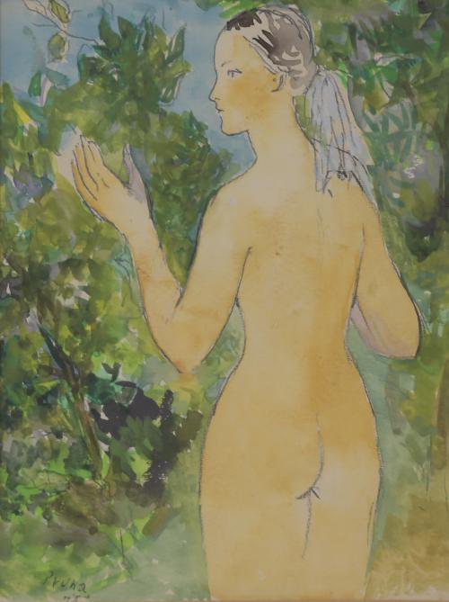 PERE PRUNA OCERANS (1904-1977). "NUDE FROM THE BACK", 1975.