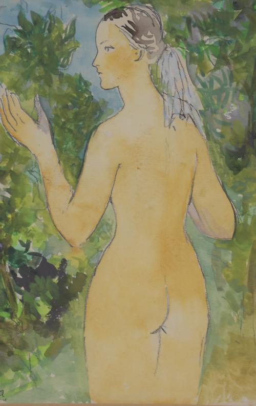 PERE PRUNA OCERANS (1904-1977). "NUDE FROM THE BACK", 1975.