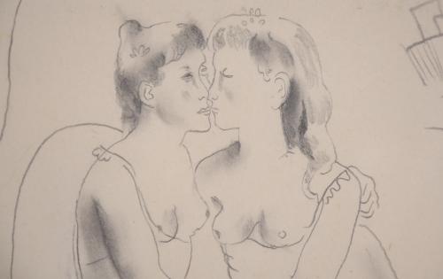 EMILI GRAU-SALA (1911-1975). "PAIR OF WOMEN".
