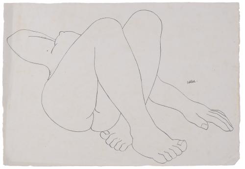 SUAU (20TH CENTURY). "FEMALE NUDE".