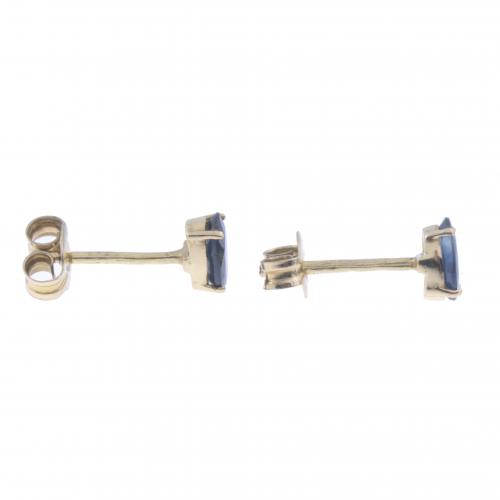 PENDIENTES BOTÓN DE ZAFIROS.