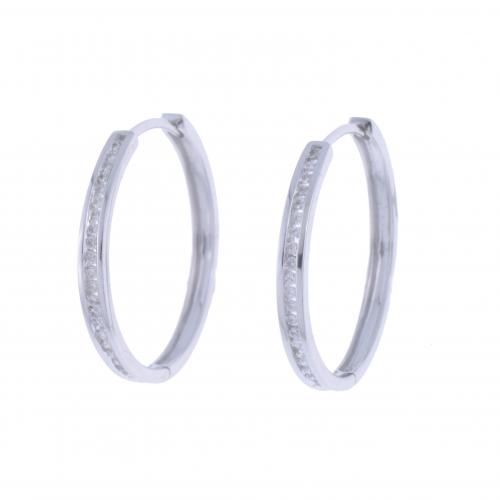 PENDIENTES ARETES CON DIAMANTES.