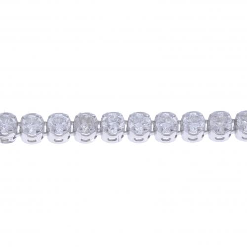 PULSERA MEDIA RIVIÈRE DE DIAMANTES.