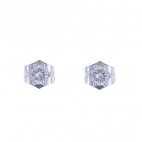PENDIENTES DORMILONAS DE DIAMANTES.