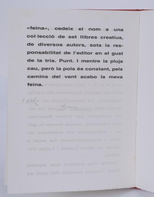 JOAN BROSSA (1919-1998). "MOM, LA CLAU DES MAPES" Y "JOC DE