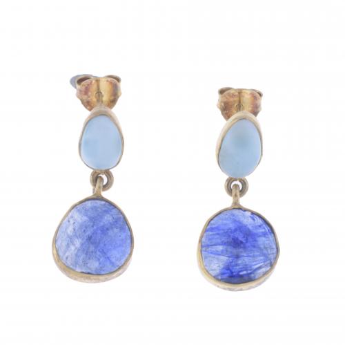 PENDIENTES CON PEDRERÍA.