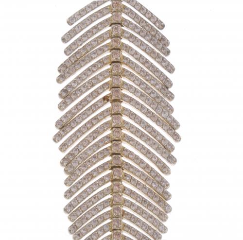 COLGANTE PLUMA DE CIRCONITAS.