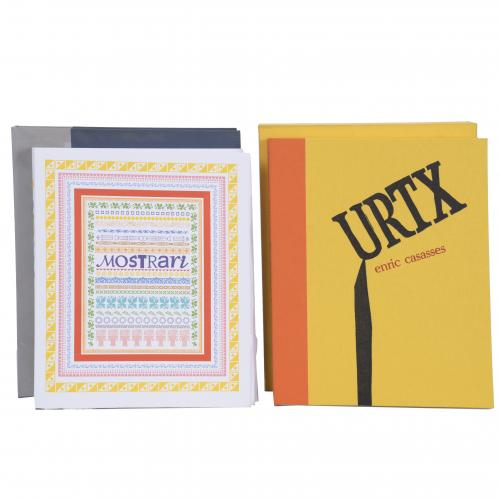 MIQUEL PLANA I CORCÓ (1943-2012). LOTE CON DOS LIBROS: "URTX" Y "MOSTRARI"