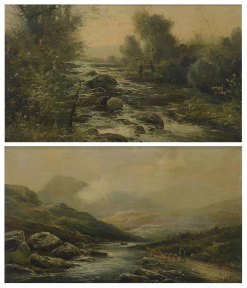 20TH CENTURY CATALAN SCHOOL. PAIR OF LANDSCAPES
