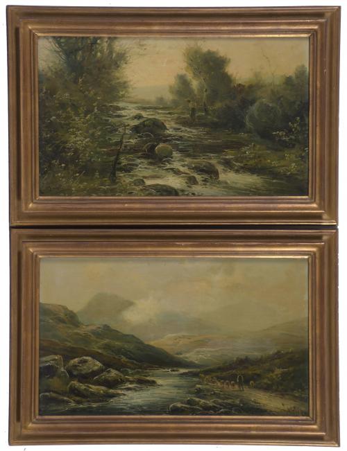 20TH CENTURY CATALAN SCHOOL. PAIR OF LANDSCAPES