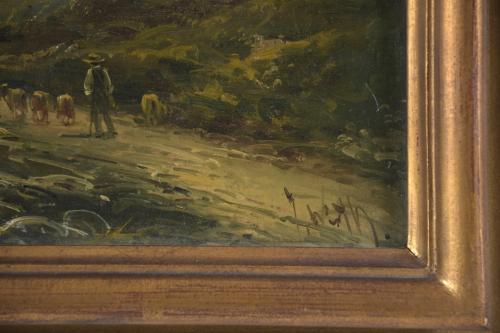20TH CENTURY CATALAN SCHOOL. PAIR OF LANDSCAPES