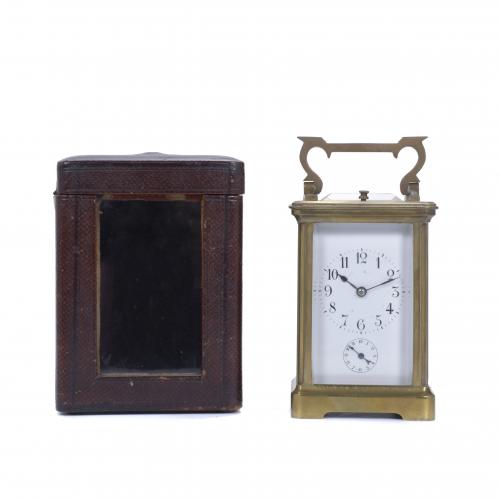 TRAVEL ALARM CLOCK, EARLY 20TH CENTURY.