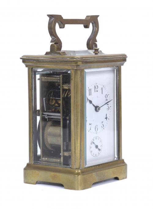 TRAVEL ALARM CLOCK, EARLY 20TH CENTURY.