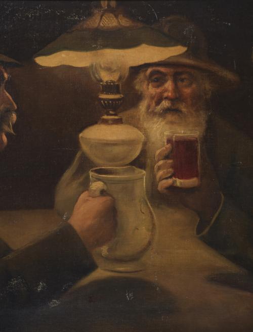 20TH CENTURY CATALAN SCHOOL. "DRINKERS".