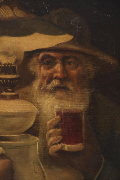20TH CENTURY CATALAN SCHOOL. "DRINKERS".