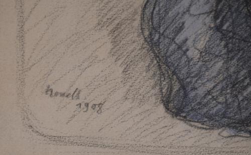 19TH-20TH CENTURY CATALAN SCHOO. PAIR OF DRAWINGS DEPICTING