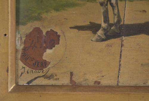 JOSE Mª CHAVES ORTIZ (1839-1903).  "FIGURE ON HORSEBACK".