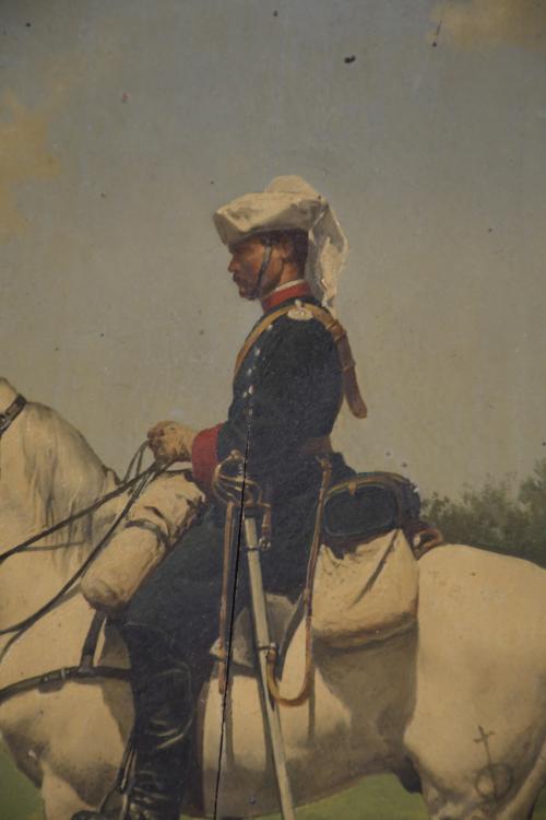 JOSE Mª CHAVES ORTIZ (1839-1903).  "FIGURE ON HORSEBACK".