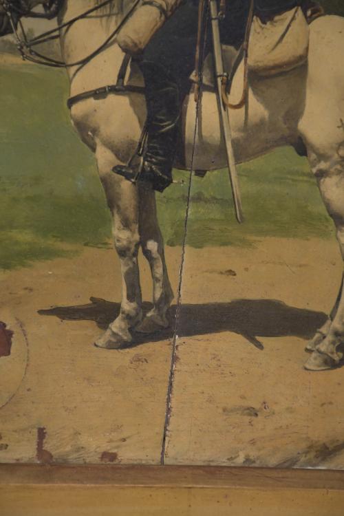 JOSE Mª CHAVES ORTIZ (1839-1903).  "FIGURE ON HORSEBACK".