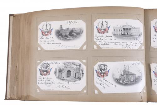 COLLECTION OF HANDWRITTEN POSTCARDS FROM 1901-1903.