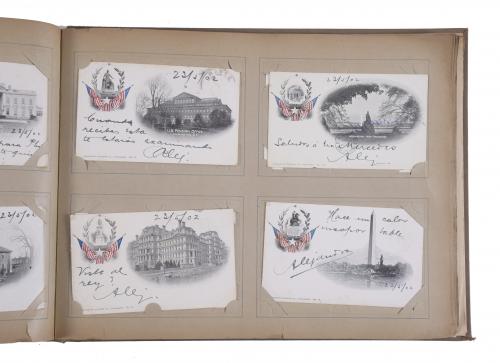 COLLECTION OF HANDWRITTEN POSTCARDS FROM 1901-1903.