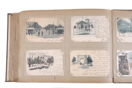 COLLECTION OF HANDWRITTEN POSTCARDS FROM 1901-1903.
