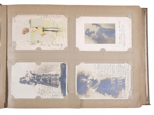COLLECTION OF HANDWRITTEN POSTCARDS FROM 1901-1903.