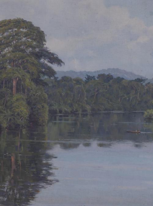 JUAN FERRER CARBONELL (1892-1985). "CREPÚSCULO", Benito-Sen