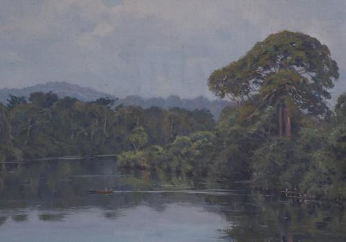 JUAN FERRER CARBONELL (1892-1985). "CREPÚSCULO", Benito-Sen