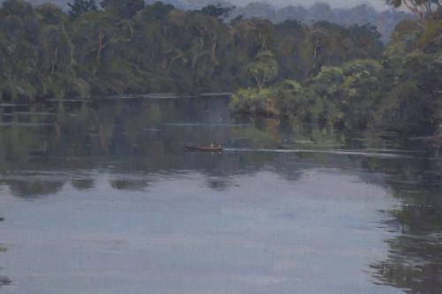JUAN FERRER CARBONELL (1892-1985). "CREPÚSCULO", Benito-Sen