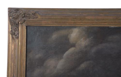 18TH CENTURY ITALIAN SCHOOL. "SEASCAPE AND RUIN".