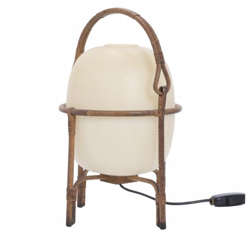 MIGUEL MILÁ (1931).  "CESTA" MODEL TABLE LAMP, FIRST EDITIO