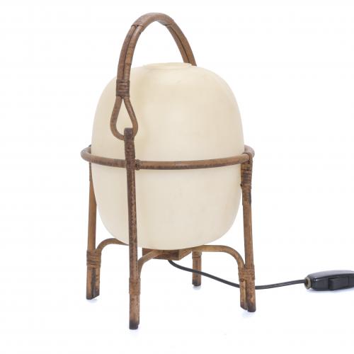 MIGUEL MILÁ (1931).  "CESTA" MODEL TABLE LAMP, FIRST EDITIO