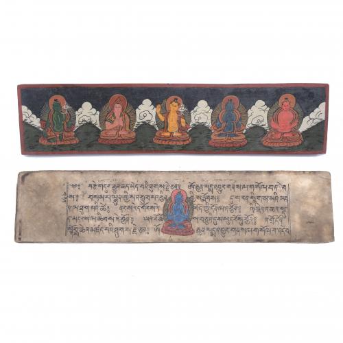 NEPALESE BUDDHIST PRAYER BOOK, 20TH CENTURY.