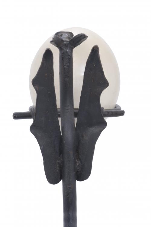 MODERNIST STAND WITH AN OSTRICH EGG, FIRST HALF OF THE 20TH