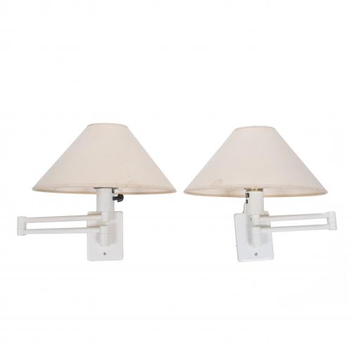 HANSEN LAMPS. PAIR OF WALL SCONCES FOR METALARTE, CIRCA 197