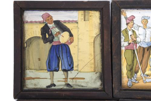 SIX CATALAN "DELS OFICIS" TILES, 20TH CENTURY.