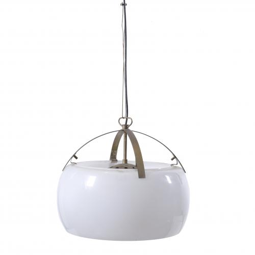 VICO MAGISTRETTI (1920-2006) PARA ARTEMIDE. LÁMPARA DE TECHO MODELO "OMEGA EN SUSPENSIÓN", 1962.