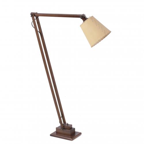FRENCH RATIONALIST STYLE LAMP, AFTER MODELS FROM THE 1940'S.