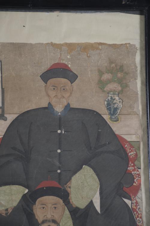 19TH CENTURY CHINESE SCHOOL. "ANCESTOR WORSHIP".