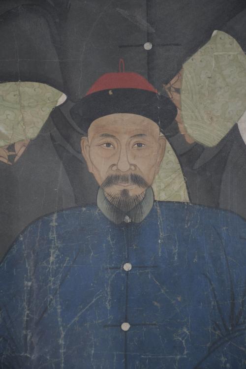 19TH CENTURY CHINESE SCHOOL. "ANCESTOR WORSHIP".