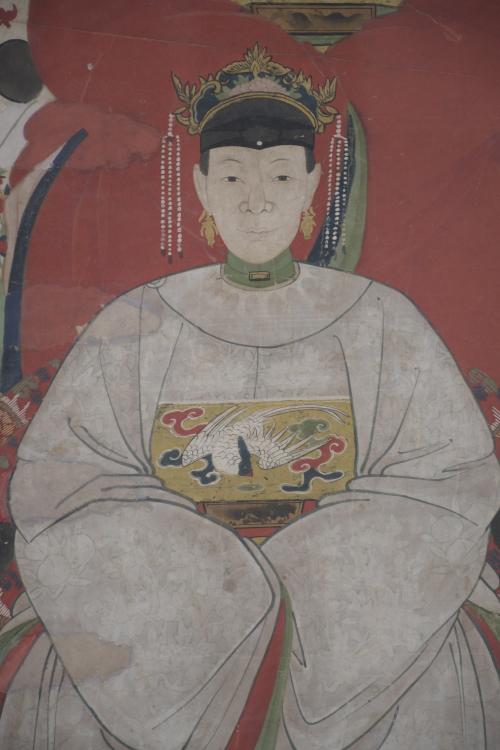 19TH CENTURY CHINESE SCHOOL. "ANCESTOR WORSHIP".