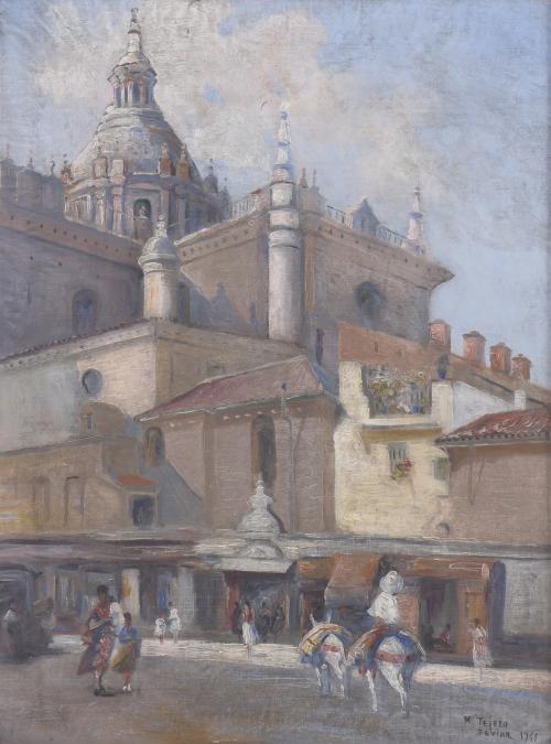 MANUEL TEJERO (19TH-20TH CENTURY). "SEVILLE", 1941.
