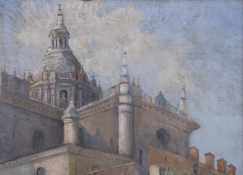 MANUEL TEJERO (19TH-20TH CENTURY). "SEVILLE", 1941.