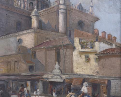 MANUEL TEJERO (19TH-20TH CENTURY). "SEVILLE", 1941.