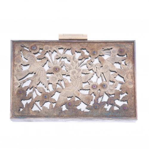 BOUCHERON. VANITY CASE, MINAUDIÈRE MODEL, CIRCA 1950.