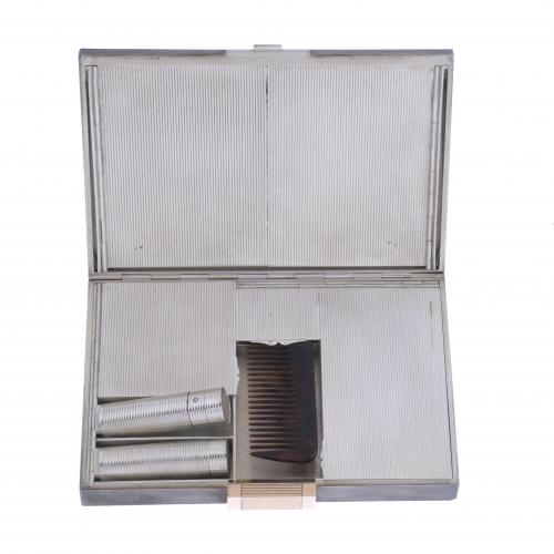 BOUCHERON. VANITY CASE, MINAUDIÈRE MODEL, CIRCA 1950.