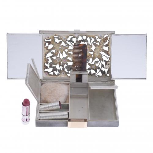 BOUCHERON. VANITY CASE, MINAUDIÈRE MODEL, CIRCA 1950.